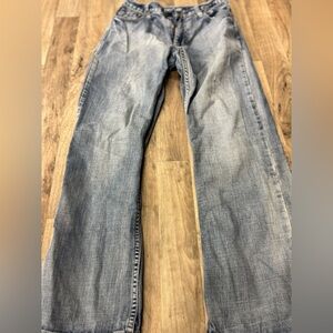 Flypaper Boys Bootcut Jeans Size 16 Adjustable Waist Blue Denim Distressed